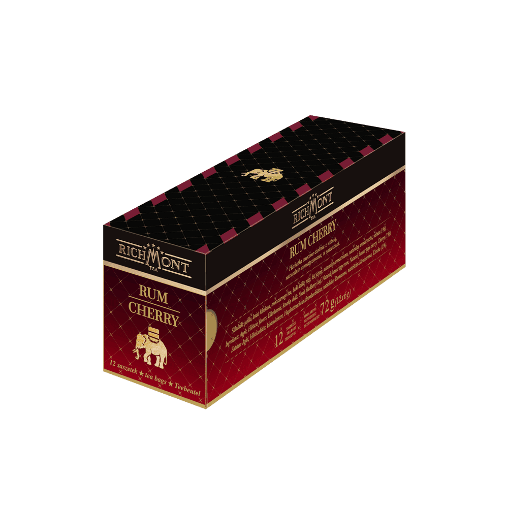 Zestaw Richmont Rum Cherry 12 Saszetek + Szklanka Richmont Hot