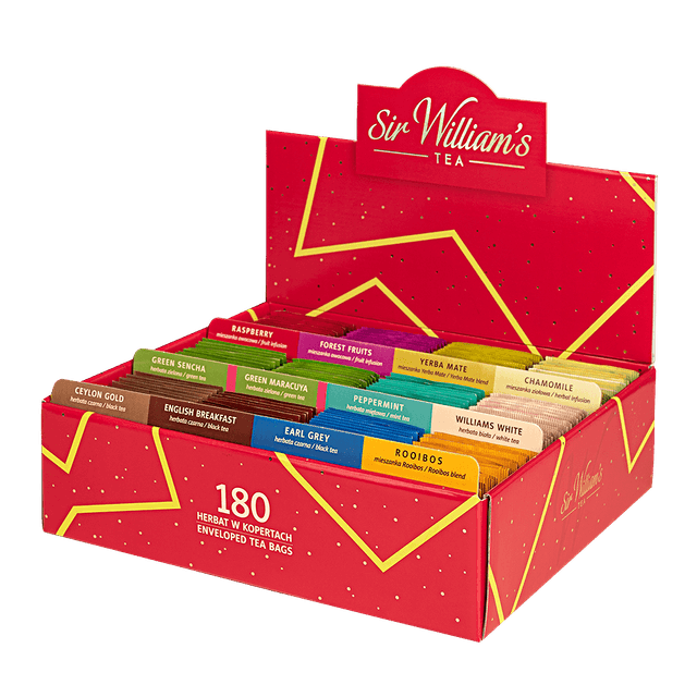 TEKTUROWY PREZENTER 180 HERBAT SIR WILLIAM’S TEA