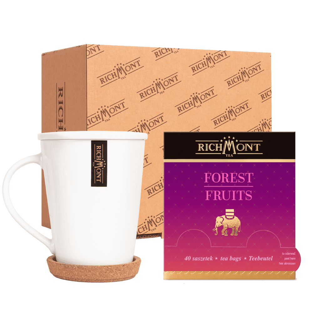 Herbatka Richmont Forest Fruits 40 Saszetek z Zestawem do Celebracji Herbaty Richmont