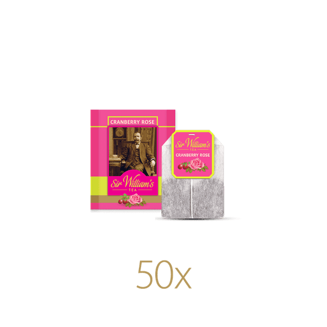 Owocowa Herbata Sir William’s Tea Cranberry Rose 50 Saszetek