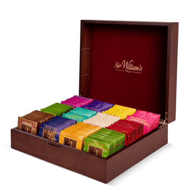 DREWNIANA SKRZYNKA 180 HERBAT SIR WILLIAM’S TEA