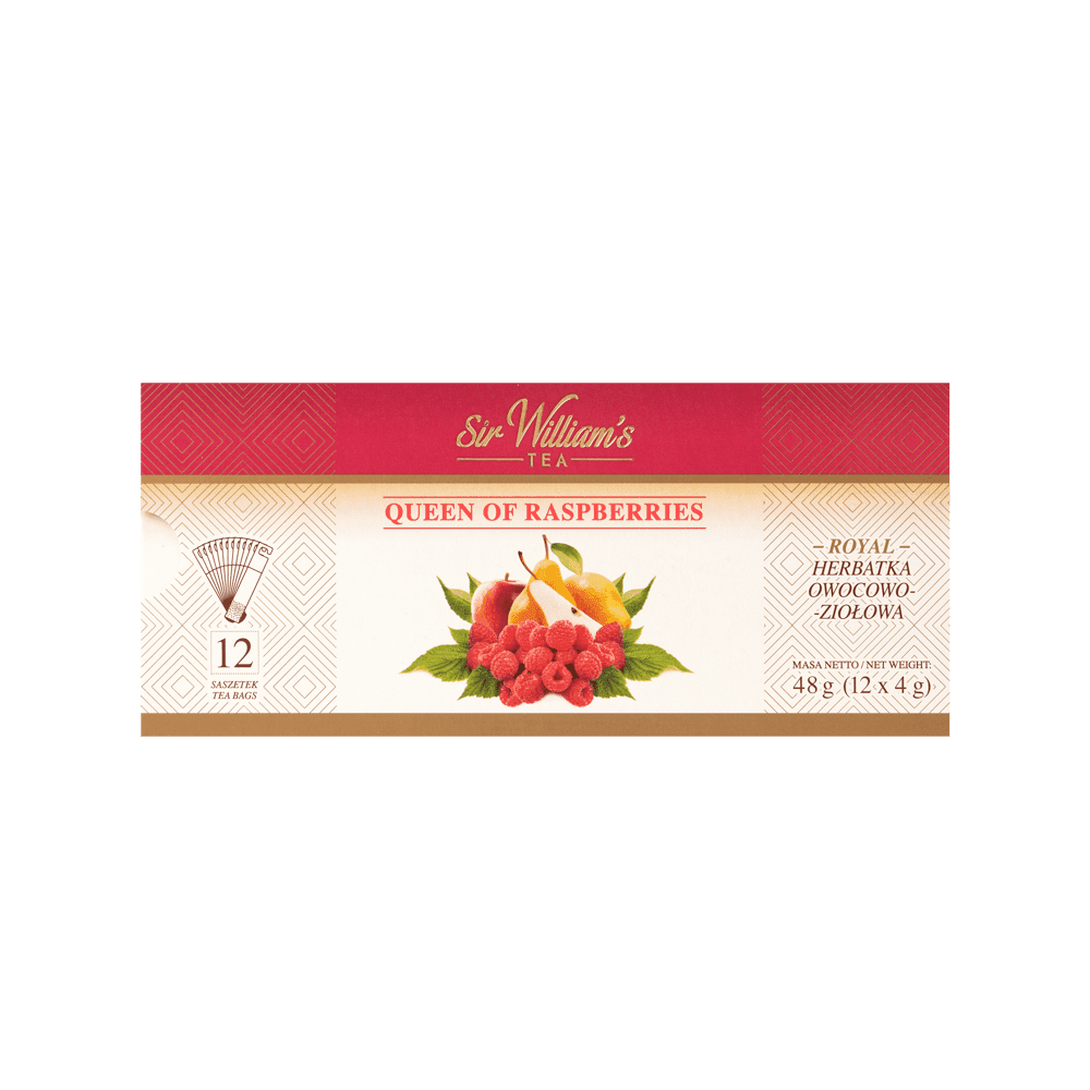 Owocowa Herbata Sir William's Royal Queen of Raspberries 12 Saszetek 