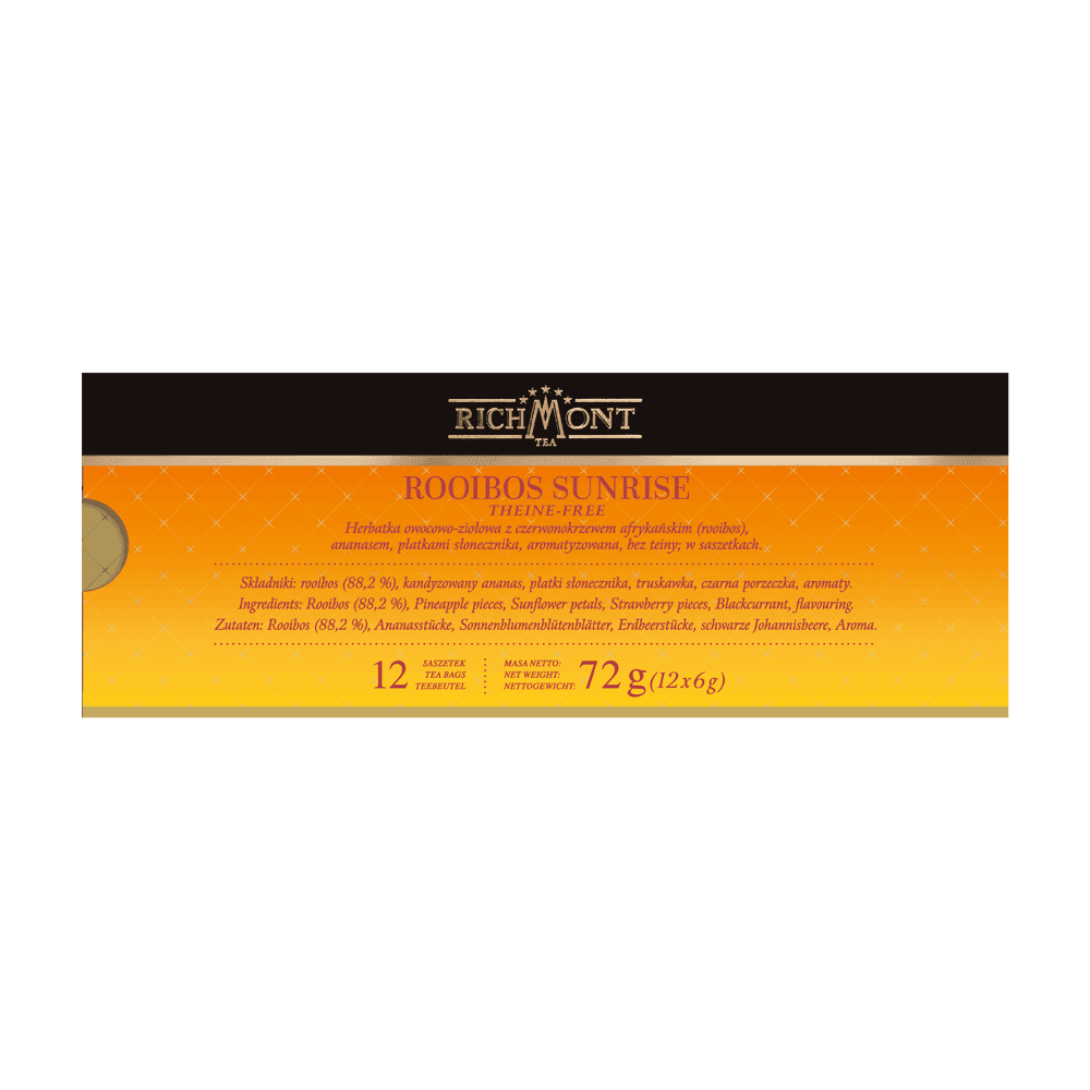Herbatka Richmont Rooibos Sunrise 12 Saszetek