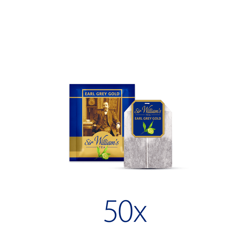 Czarna Herbata Sir William’s Tea Earl Grey Gold 50 saszetek 