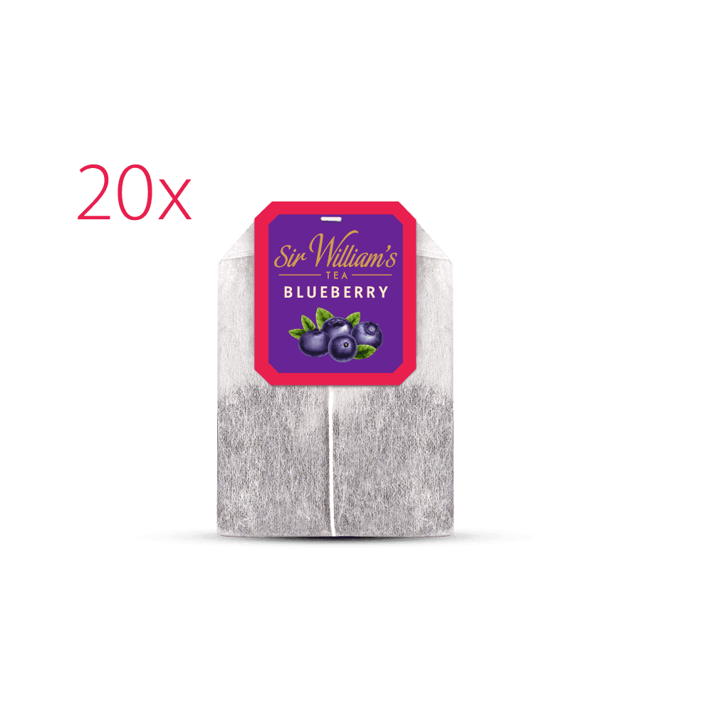Pakiet 6x Owocowo-Ziołowa Herbatka Sir William's Tea Blueberry 20 Saszetek