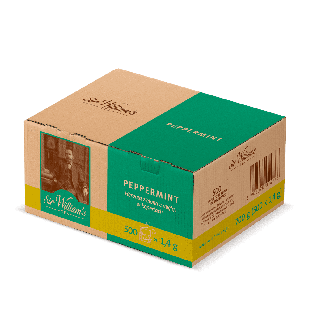 Zielona Herbata Sir William’s Tea Peppermint 500 Saszetek