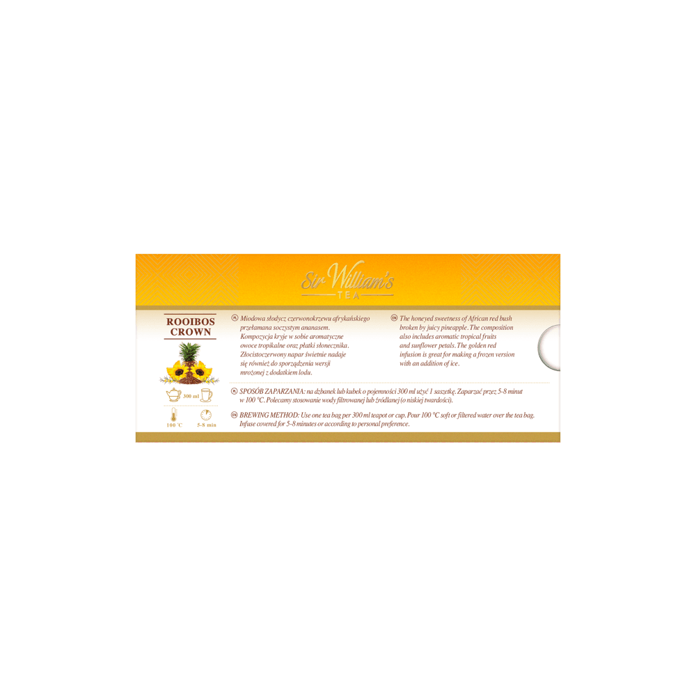 Mieszanka Rooibos Sir William's Rooibos Crown 12 Saszetek