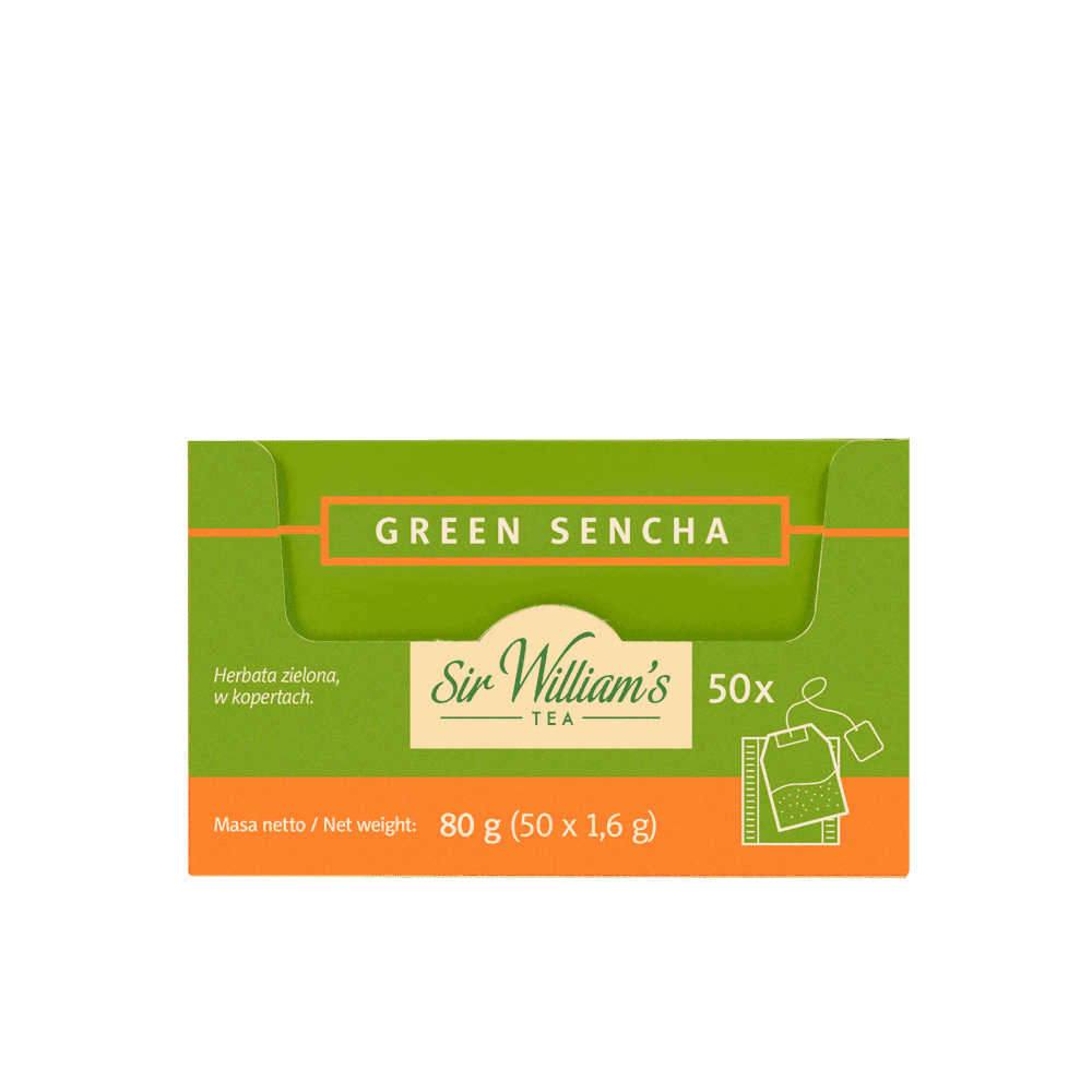 Zielona Herbata Sir William’s Tea Green Sencha 50 Saszetek