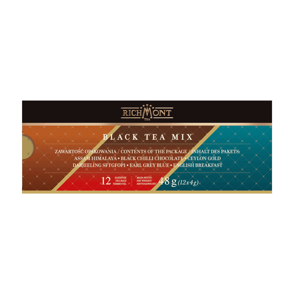 Mix Czarnych Herbat Richmont 12 Saszetek 