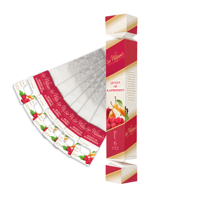 Herbatka owocowo-ziołowa Sir William’s Tea Queen of Raspberry 6 saszetek w opakowaniu prezentowym „cukierek”