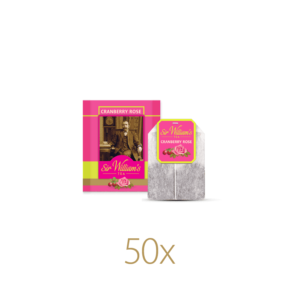 Owocowa Herbata Sir William’s Tea Cranberry Rose 50 Saszetek