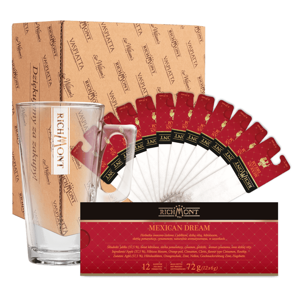 Zestaw Richmont Mexican Dream 12 Saszetek + Szklanka Richmont Hot