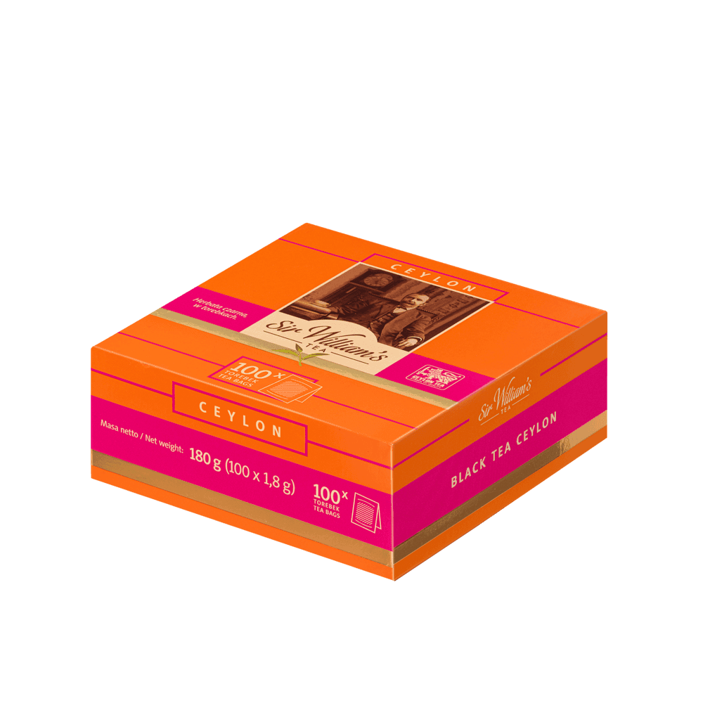 Herbata Czarna Sir William's Tea Ceylon 100 Torebek