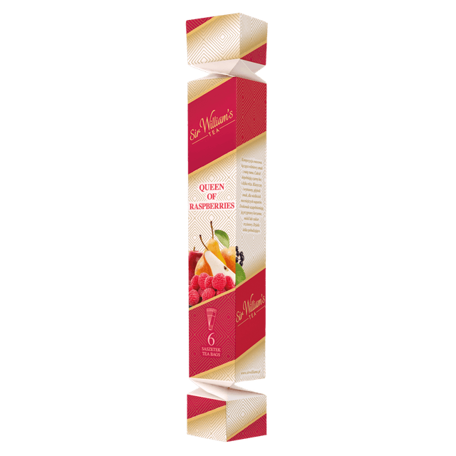 Herbatka owocowo-ziołowa Sir William’s Tea Queen of Raspberry 6 saszetek w opakowaniu prezentowym „cukierek”