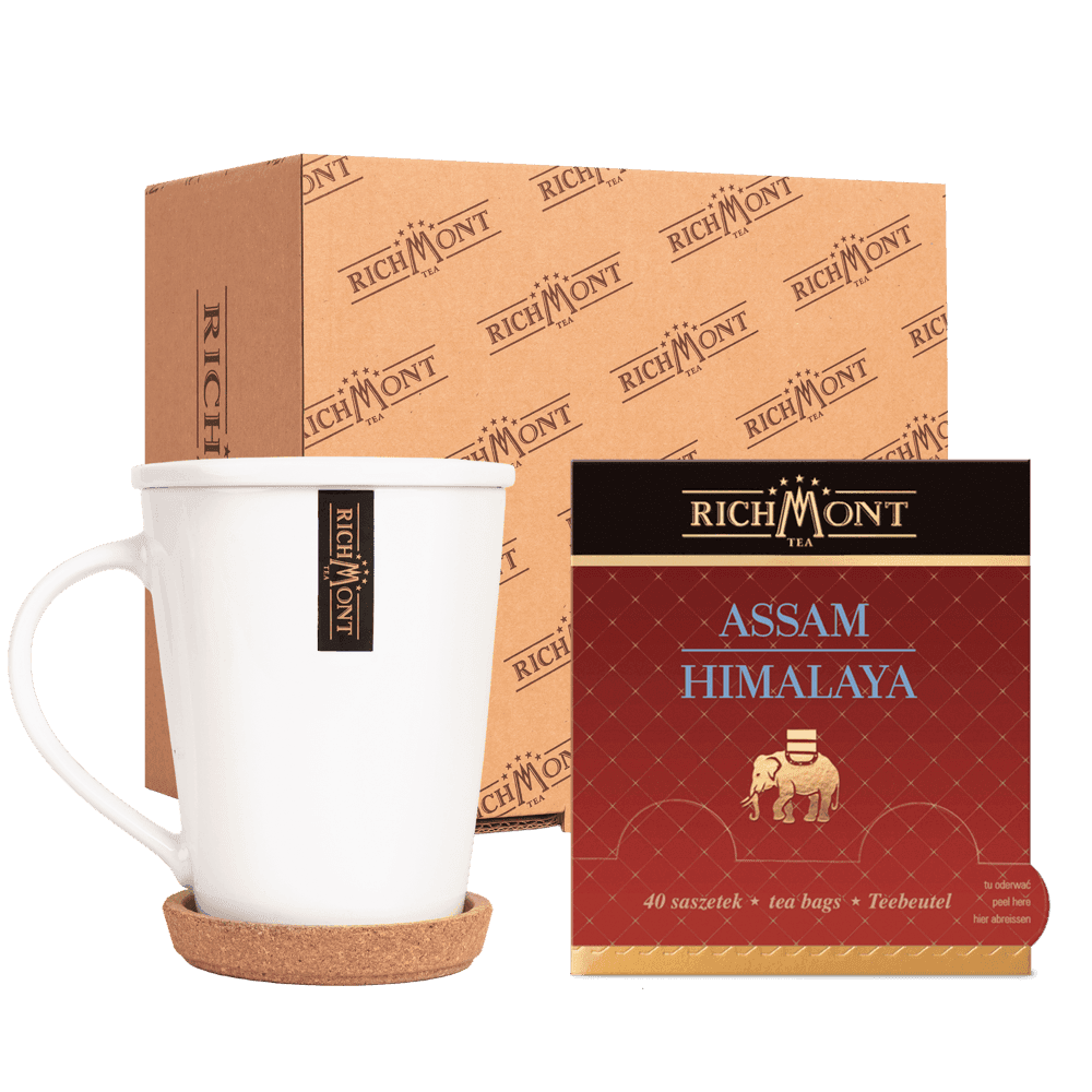 Herbata Richmont Assam Himalaya 40 Saszetek z Zestawem do Celebracji Herbaty Richmont