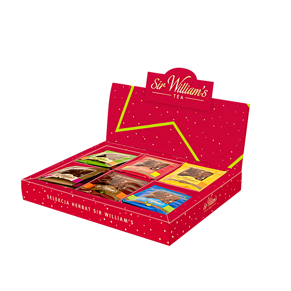 BOMBONIERKA 30 HERBAT SIR WILLIAM'S TEA - MIX SMAKÓW