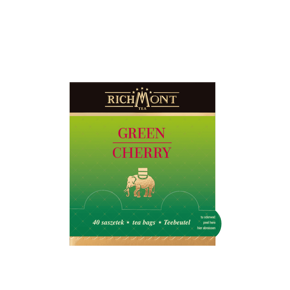 Herbata Richmont Green Cherry 40 Saszetek z Zestawem do Celebracji Herbaty Richmont