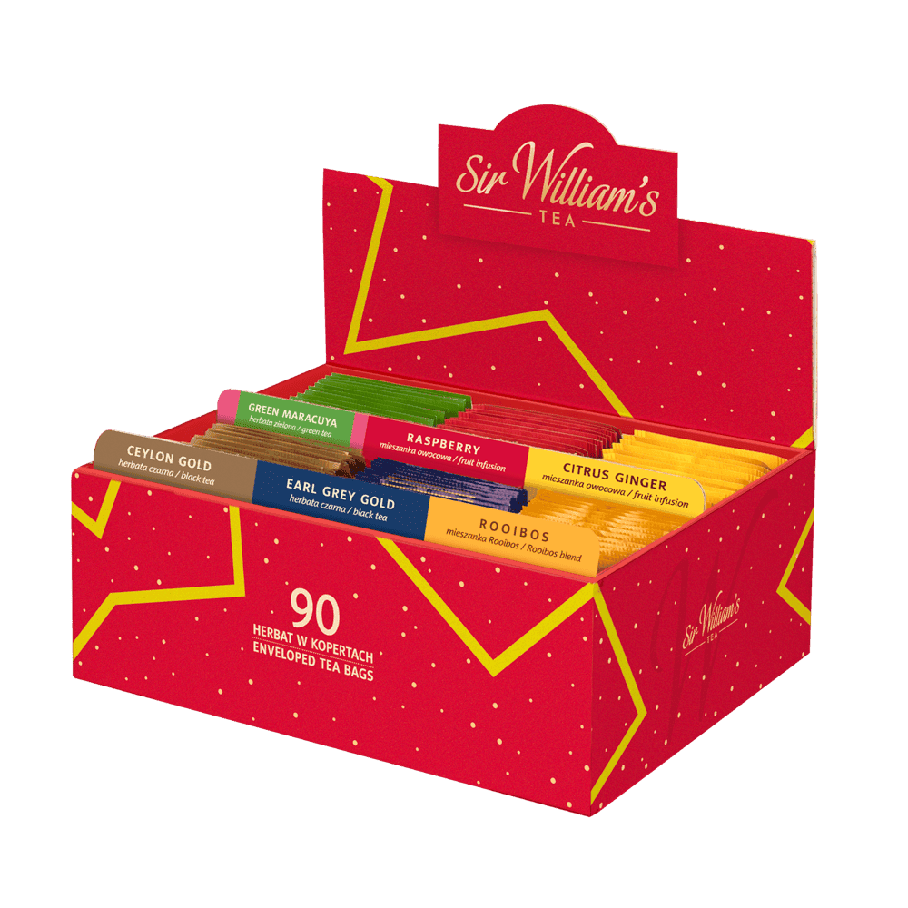 TEKTUROWY PREZENTER 90 HERBAT SIR WILLIAM’S TEA