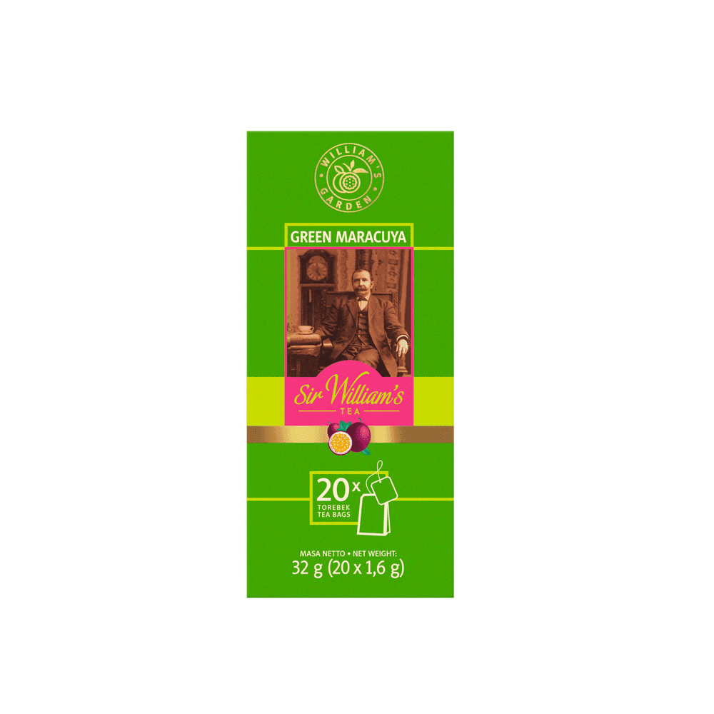Zielona Herbata Sir William’s Tea Green Maracuja 20 Saszetek