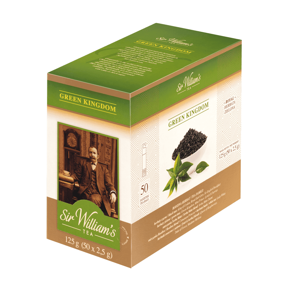 Zielona Herbata Sir William's Royal Green Kingdom 50 Saszetek 