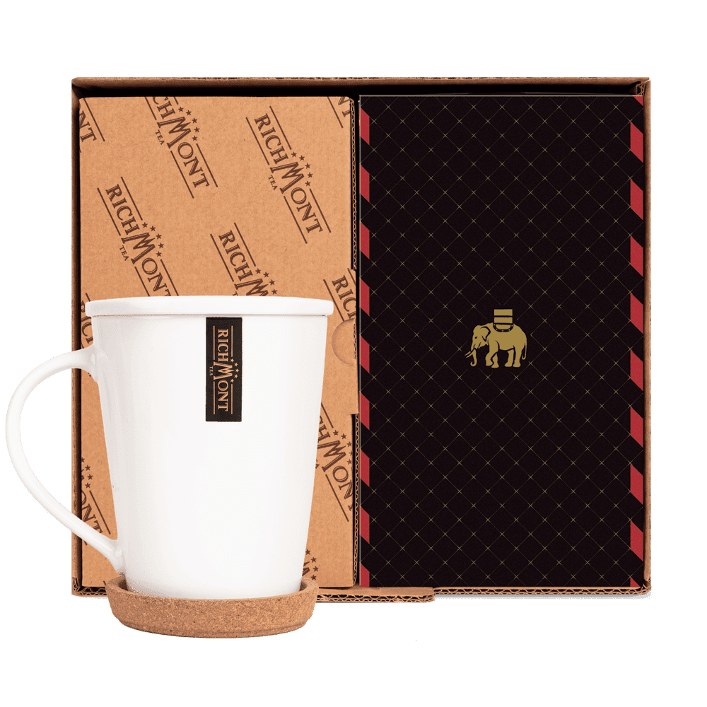 Herbatka Richmont Rooibos Sunrise 40 Saszetek z Zestawem do Celebracji Herbaty Richmont