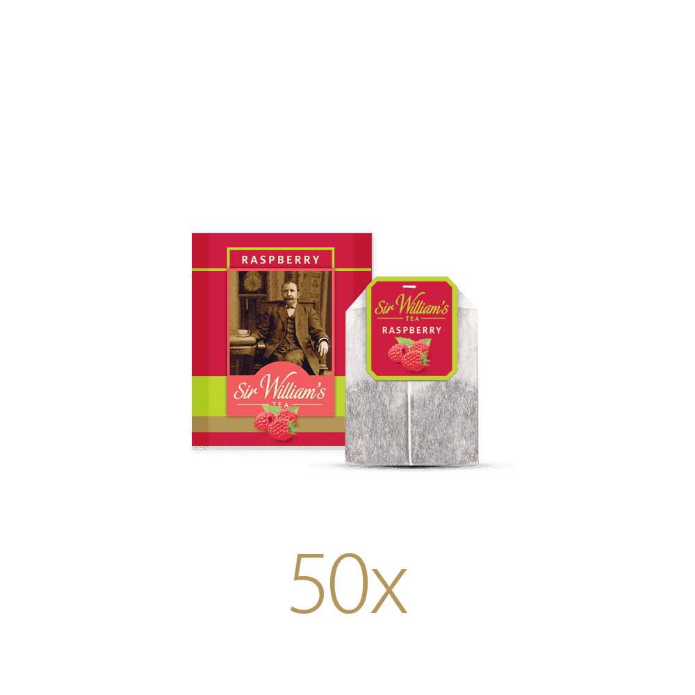 Owocowa Herbata Sir William’s Tea Raspberry 50 Saszetek