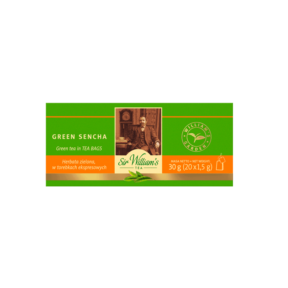 Zielona Herbata Sir William's Tea Green Sencha 20 Saszetek