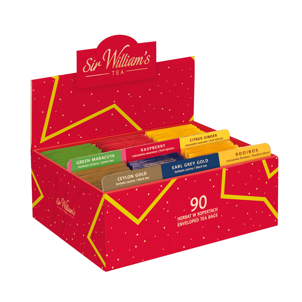 TEKTUROWY PREZENTER 90 HERBAT SIR WILLIAM’S TEA