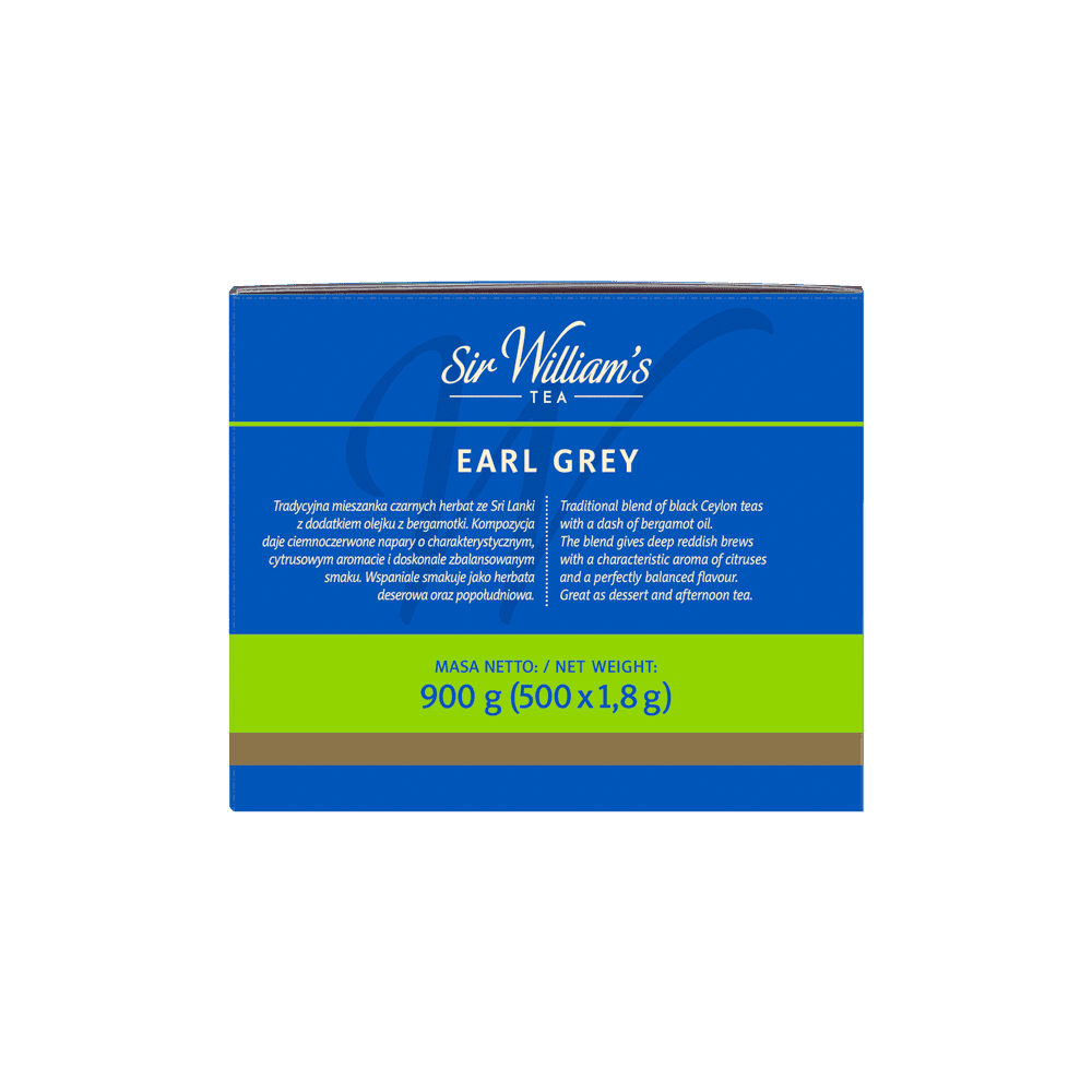 Czarna Herbata Sir William's Earl Grey 500 Saszetek