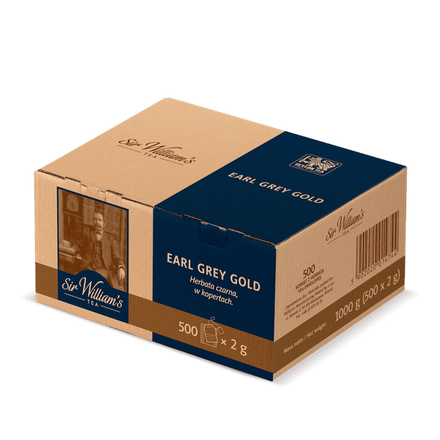 Czarna Herbata Sir William’s Tea Earl Grey Gold 500 Saszetek