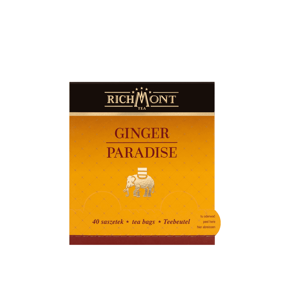 Herbatka Richmont Ginger Paradise 40 Saszetek z Zestawem do Celebracji Herbaty Richmont