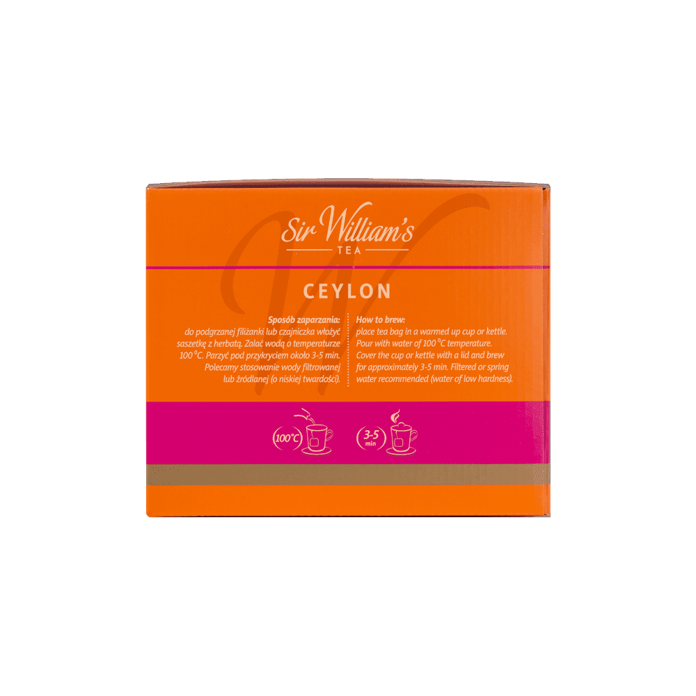 Czarna Herbata Sir William's Ceylon Black Tea 500 Saszetek