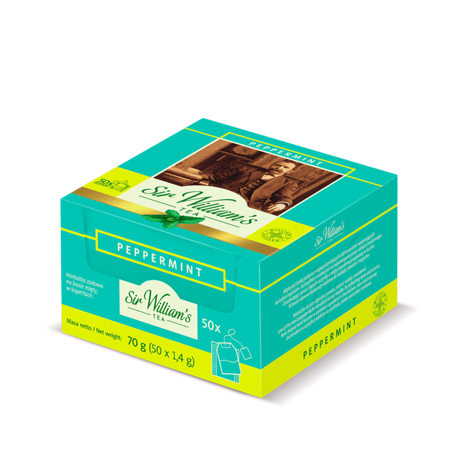 Herbatka Ziołowa Na Bazie Mięty Sir William's Tea 50 Saszetek