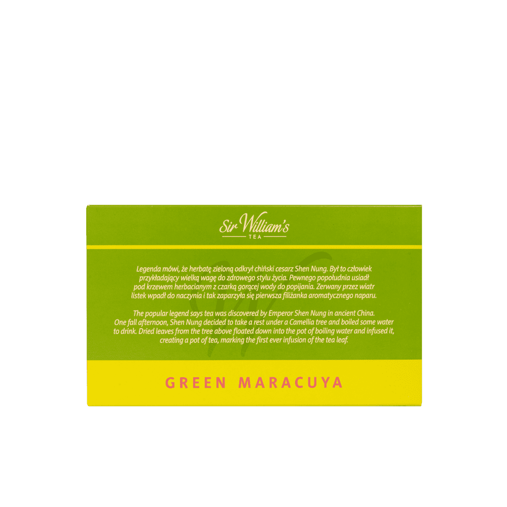 Zielona Herbata Sir William’s Tea Green Maracuja 50 Saszetek 