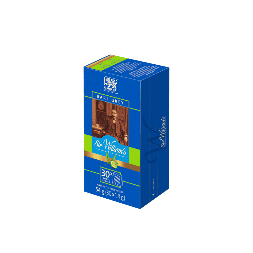 Czarna Herbata Sir William's Tea Earl Grey 30 Torebek