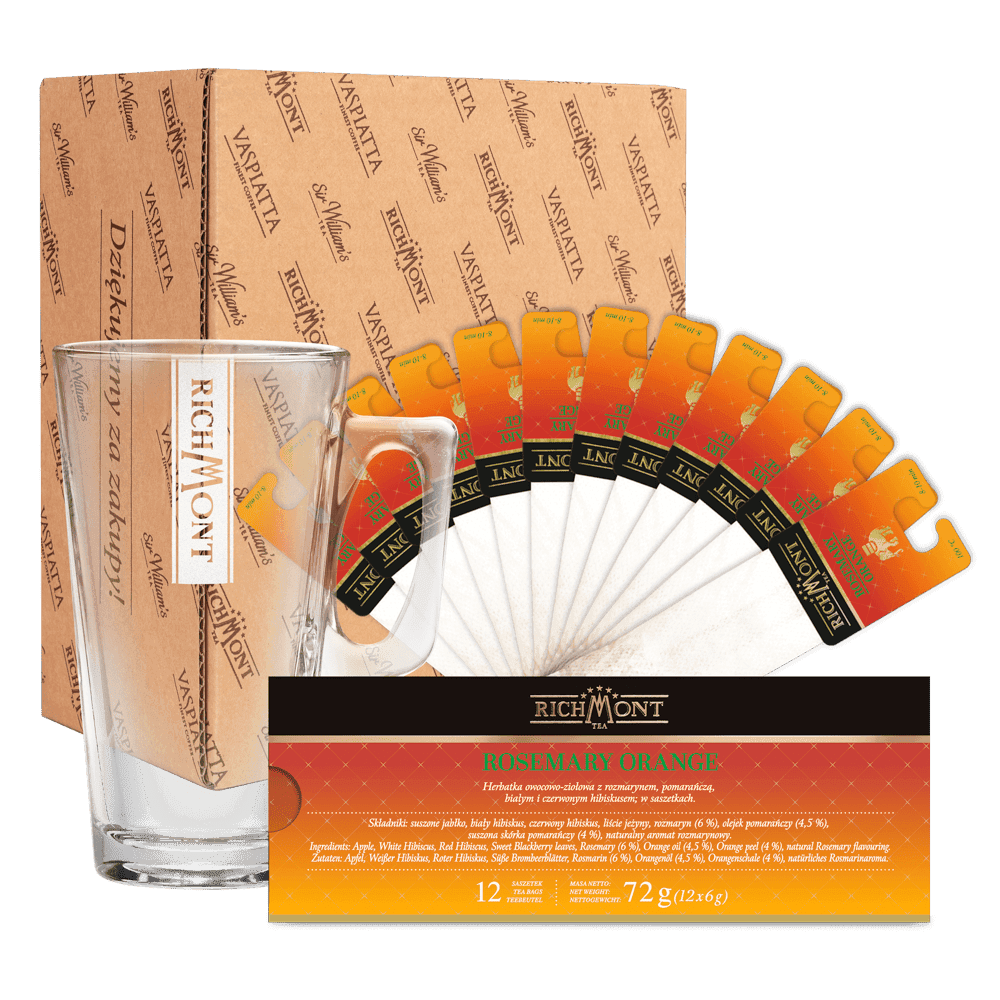 Zestaw Richmont Rosemary Orange 12 Saszetek + Szklanka Richmont Hot