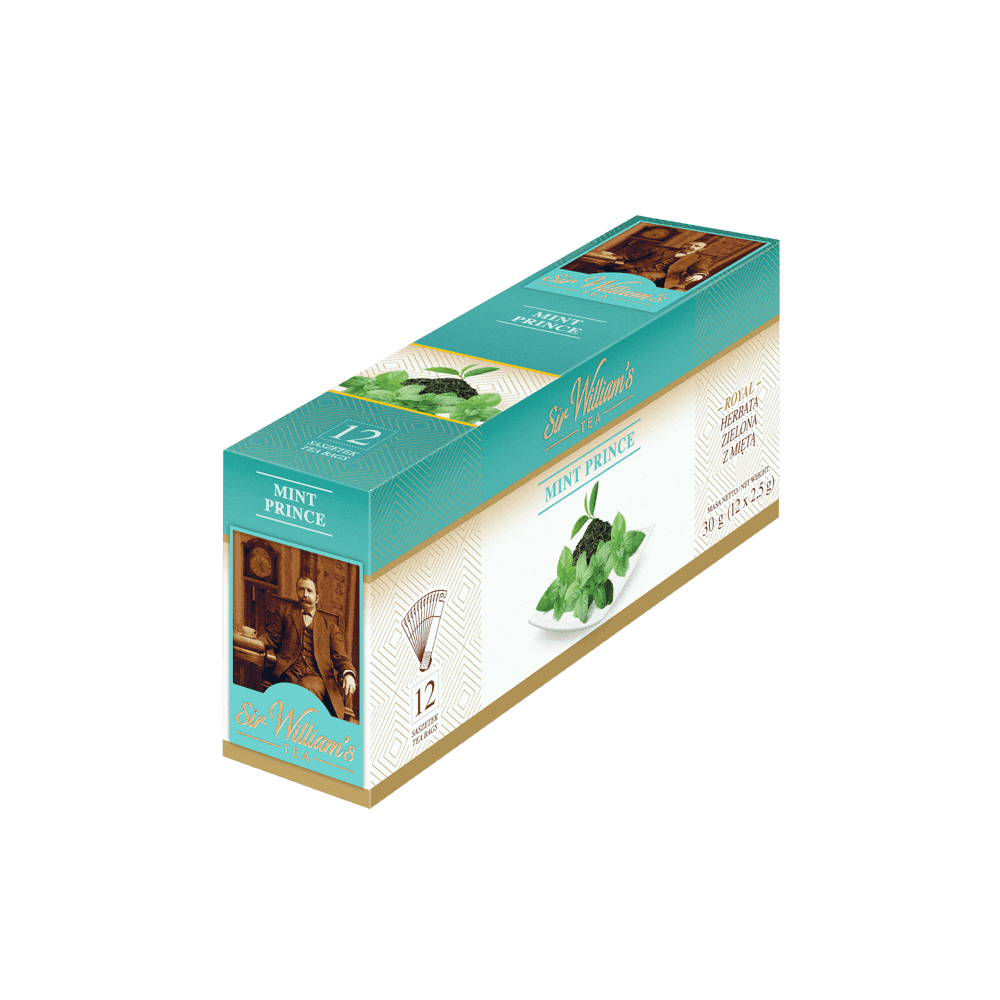 Zielona Herbata Sir William's Royal Mint Prince 12 Saszetek
