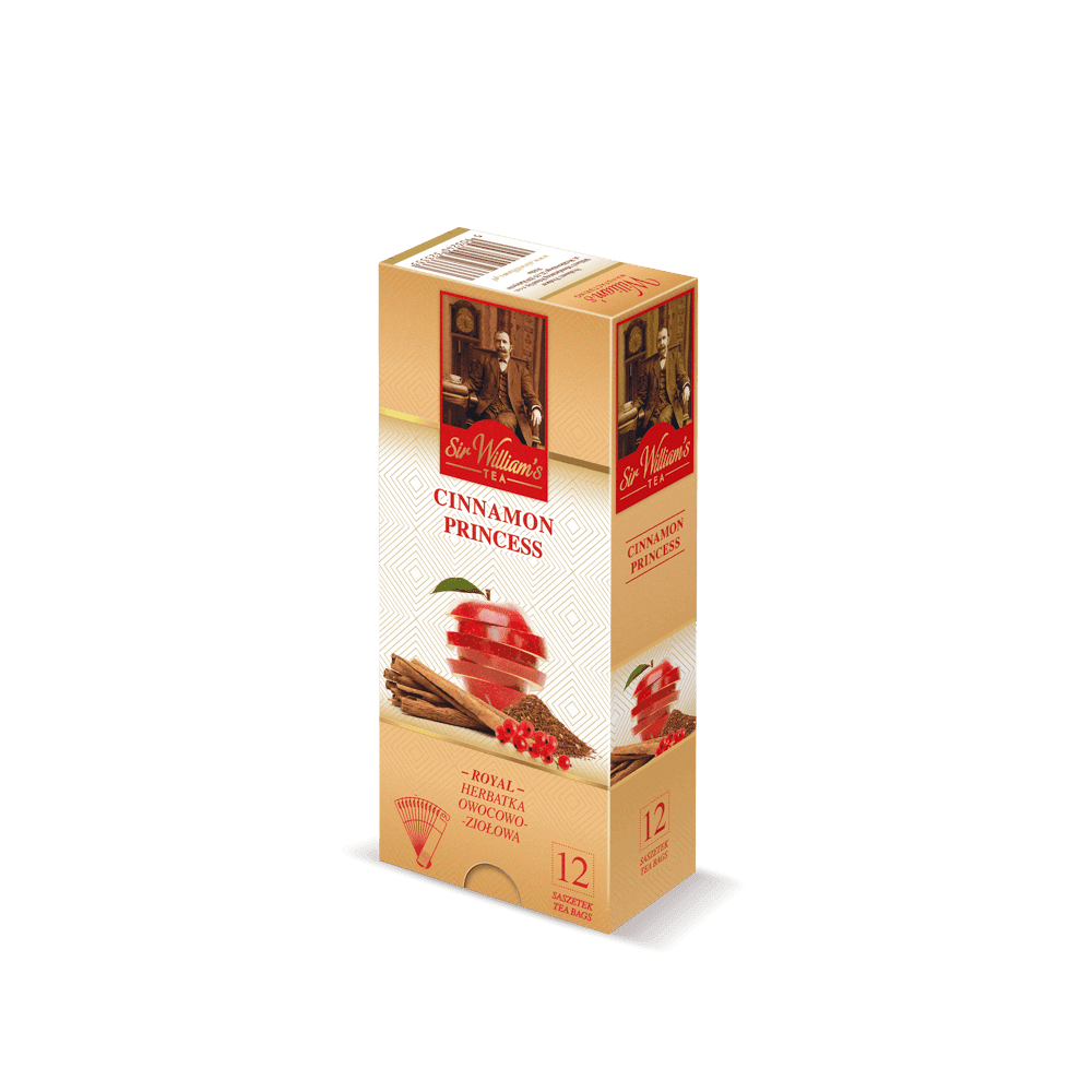 Owocowo-Ziołowa Herbatka Sir William's Royal Cinnamon Princess 12 Saszetek 