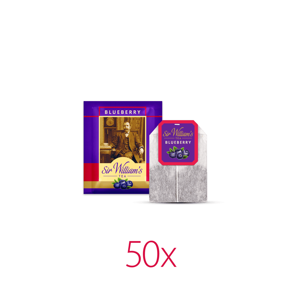 Owocowa Herbata Sir William's Tea Blueberry 50 Saszetek