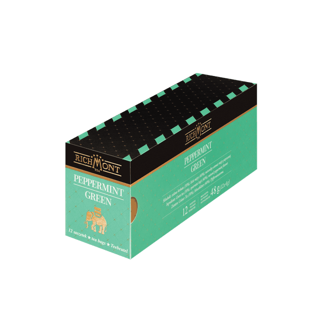 Zielona Herbata Richmont Peppermint Green 12 Saszetek
