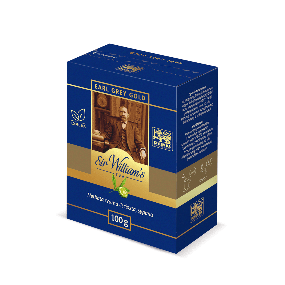 Liściasta Herbata Sir William's Tea Earl Grey Gold 100g