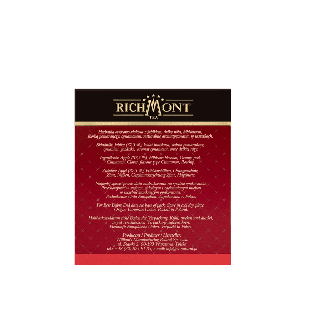 Herbatka Richmont Mexican Dream 40 Saszetek z Zestawem do Celebracji Herbaty Richmont