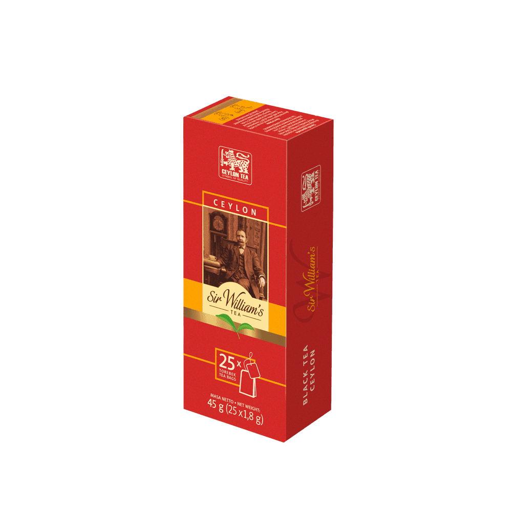 Czarna Herbata Sir William's London Ceylon Black 25 Saszetek 
