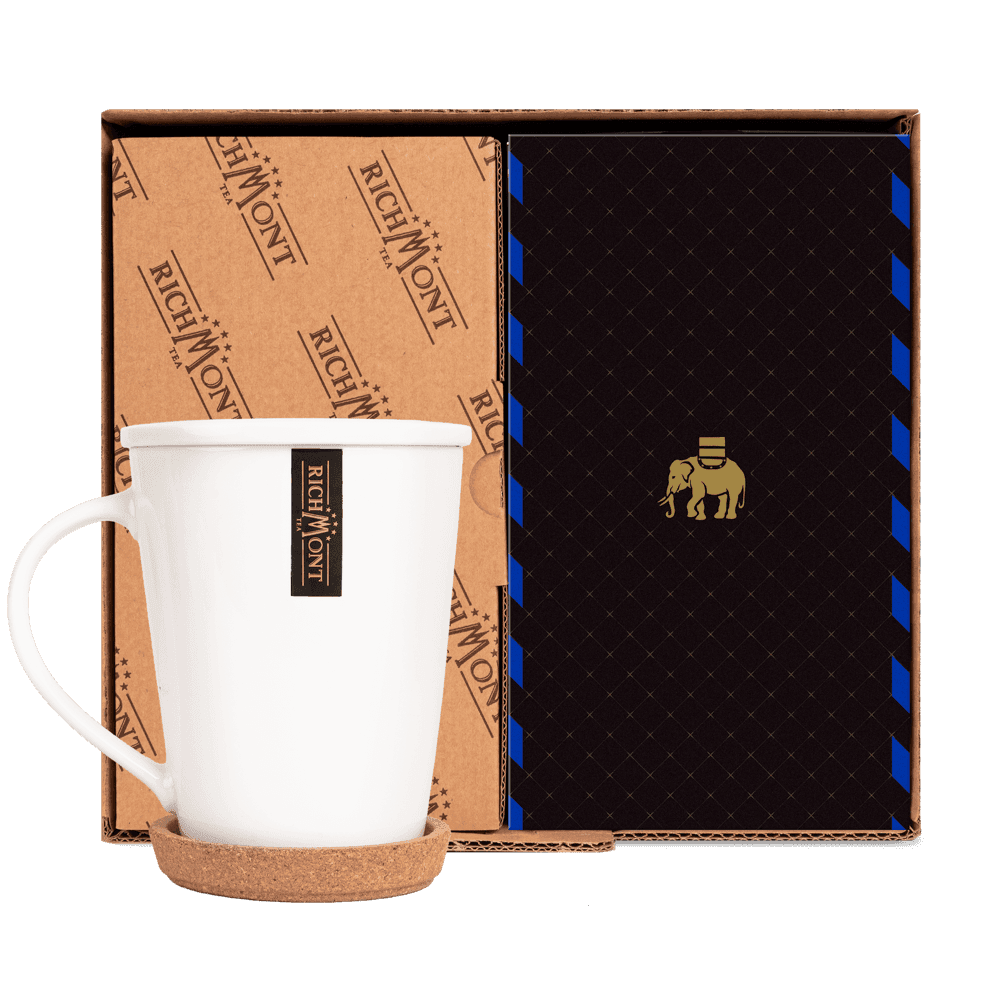 Herbata Richmont Earl Grey Blue 40 Saszetek z Zestawem do Celebracji Herbaty Richmont