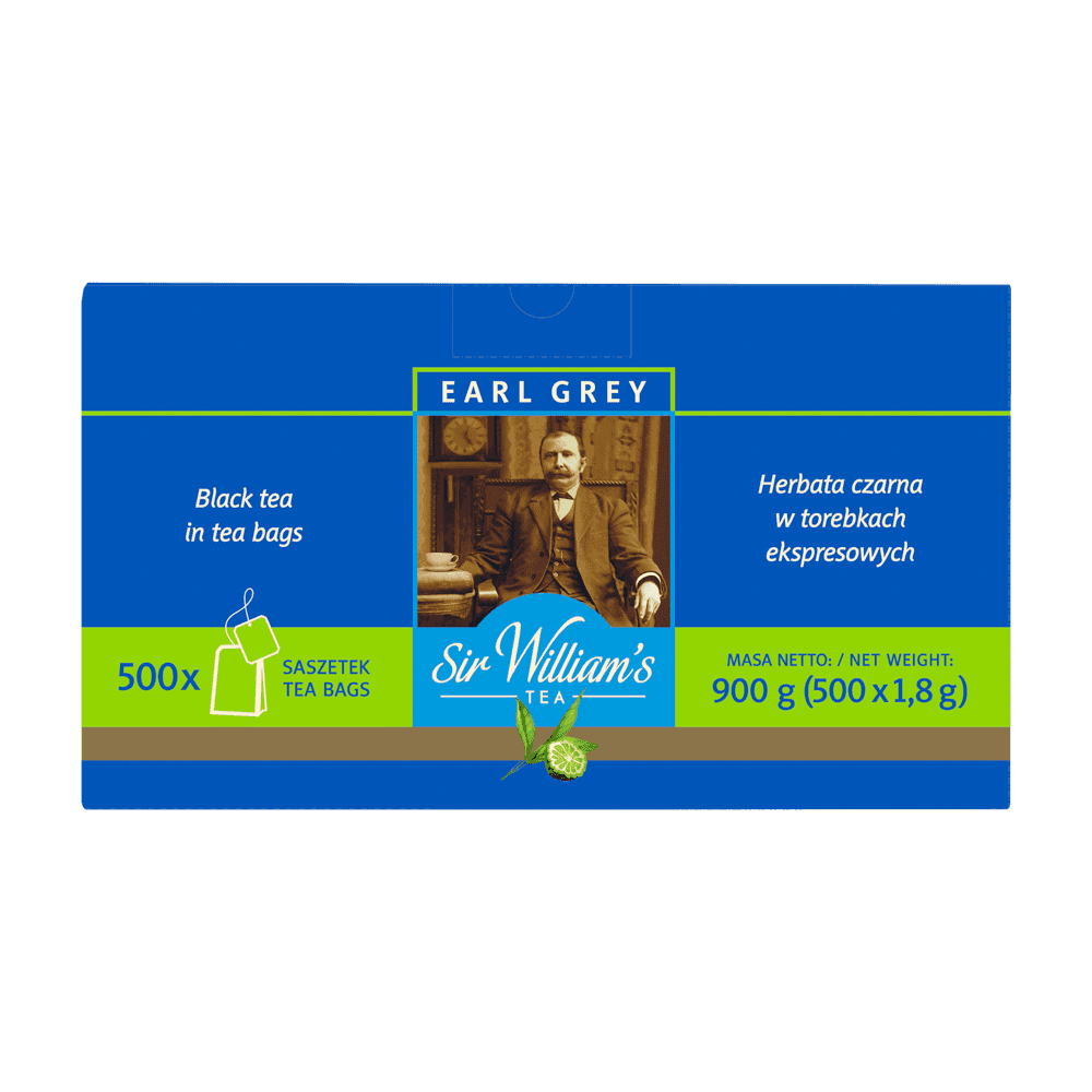 Czarna Herbata Sir William's Earl Grey 500 Saszetek