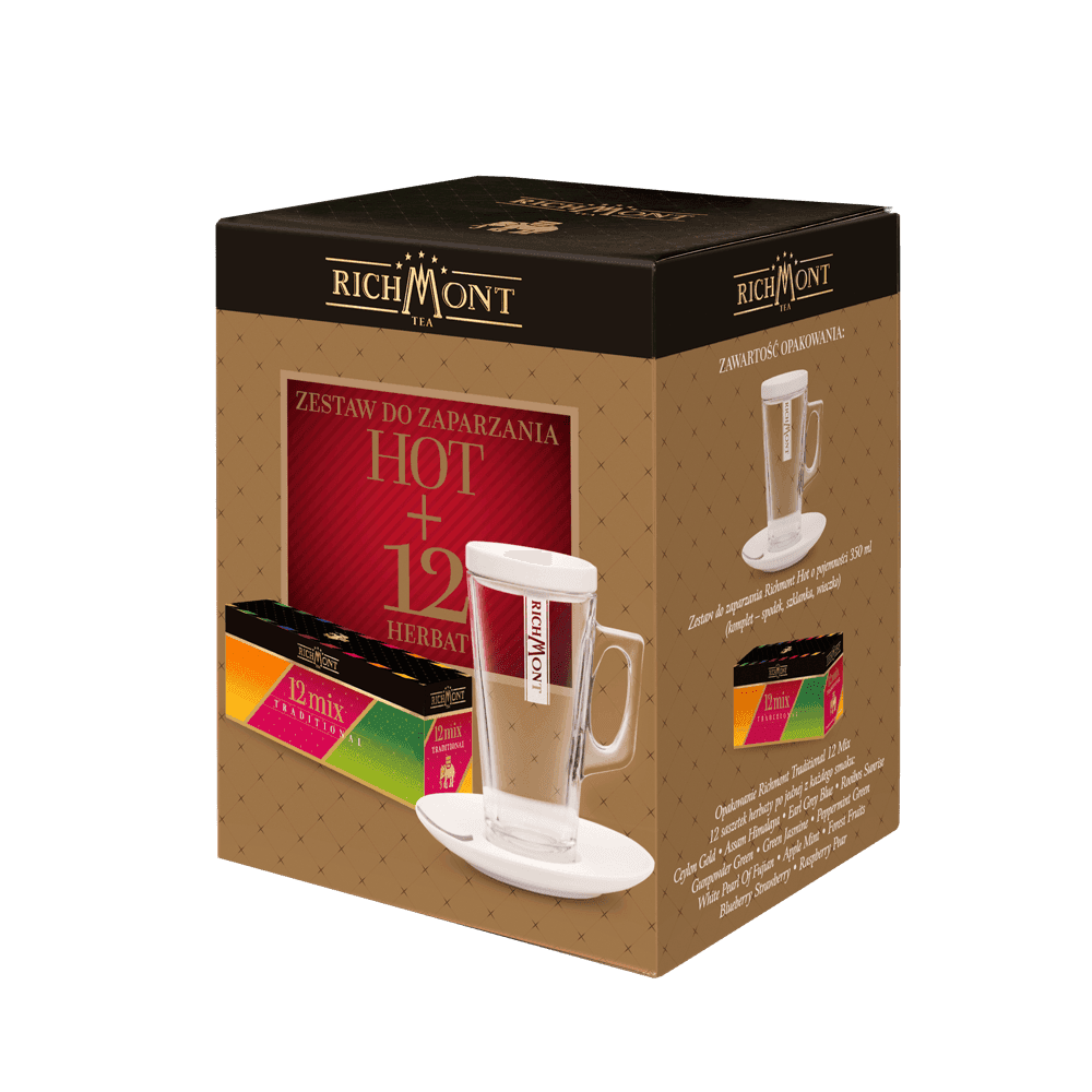 ZESTAW DO ZAPARZANIA HOT + 12 HERBAT RICHMONT