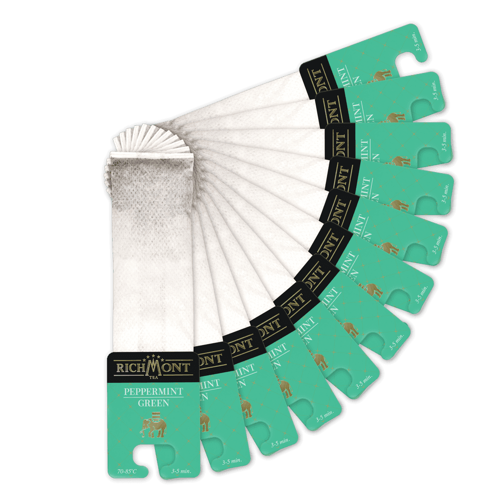 Zielona Herbata Richmont Peppermint Green 12 Saszetek