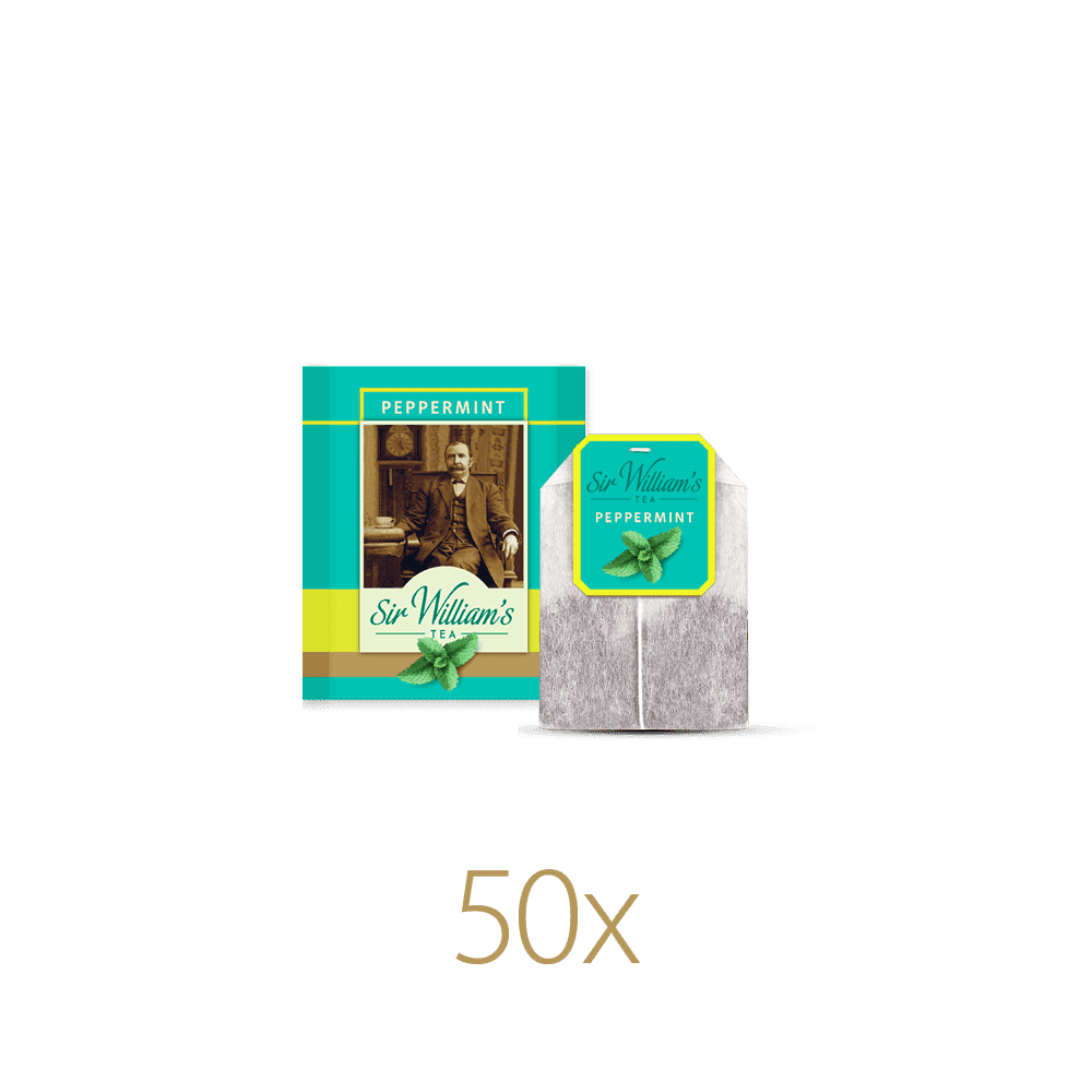 Zielona Herbata Sir William’s Tea Peppermint 50 Saszetek 