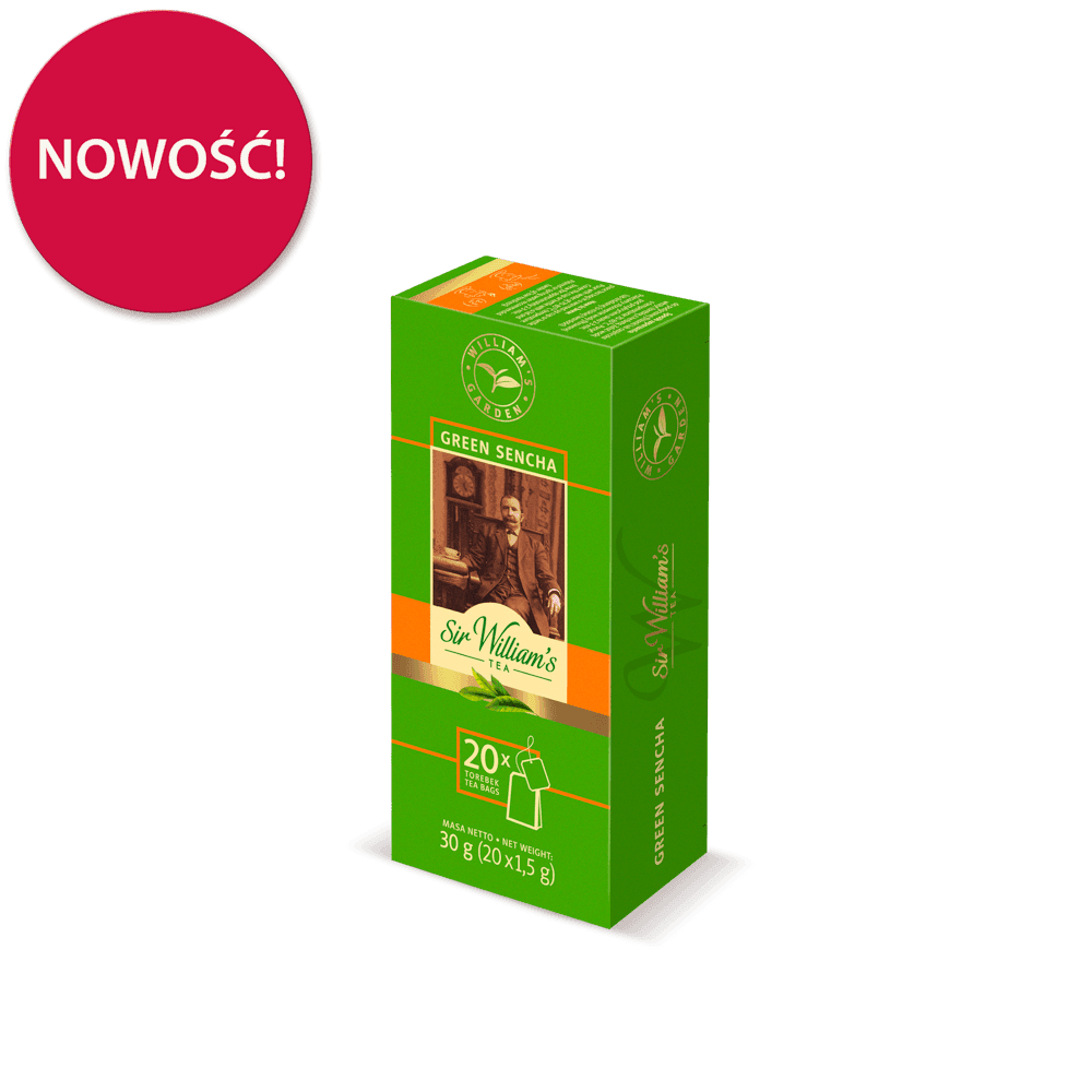 Zielona Herbata Sir William's Tea Green Sencha 20 Saszetek