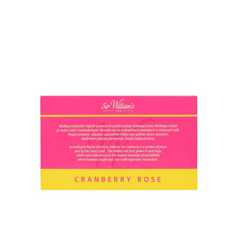 Owocowa Herbata Sir William’s Tea Cranberry Rose 50 Saszetek